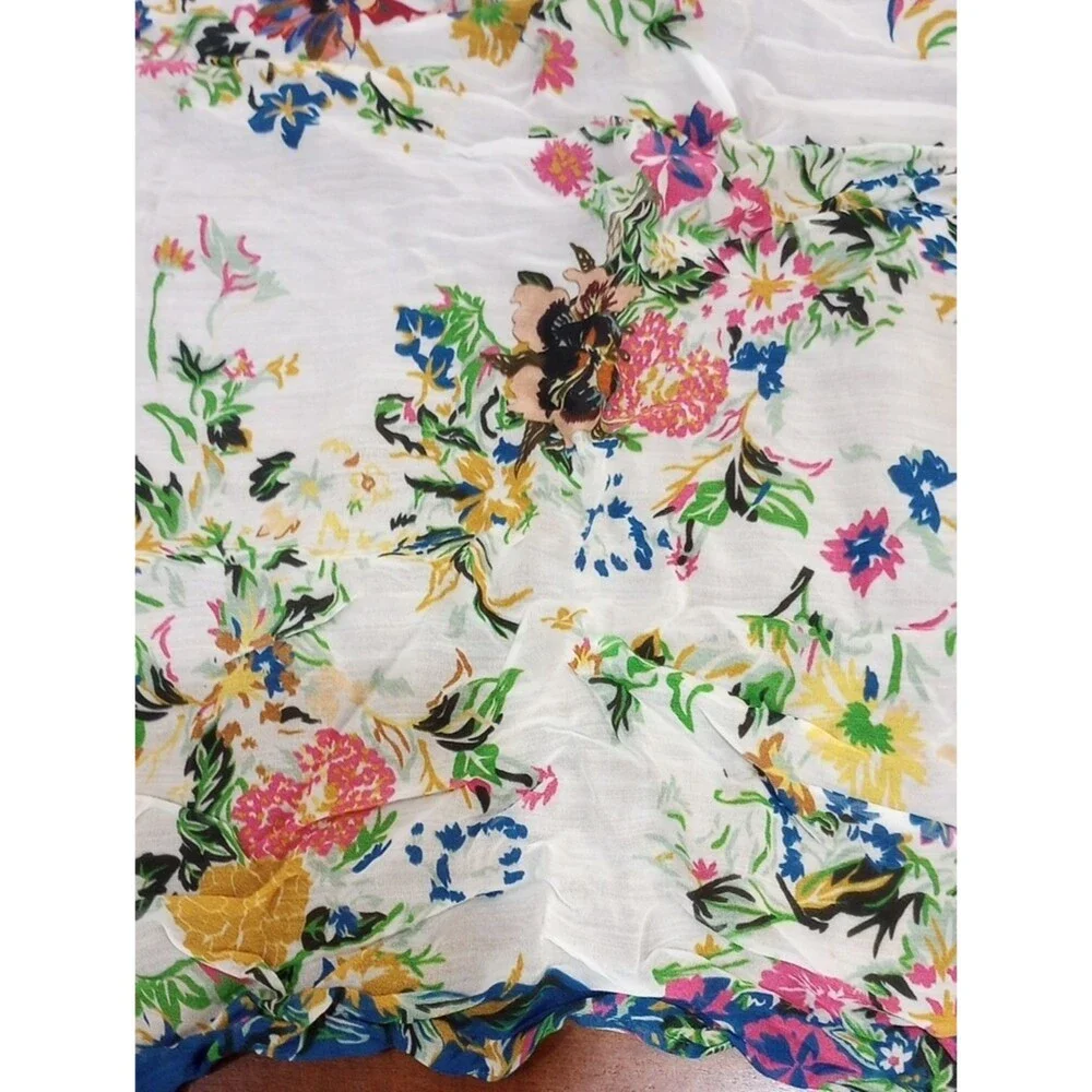Anthropologie Buttercup Bandana Floral Scarf Hair Kerchief Bag Scarf